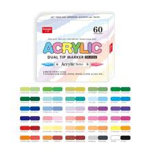 30/60/84PCS Bút Đánh Dấu Acrylic Lỏng Trực Tiếp Hai Đầu Cho Tranh Đá Gỗ Vải Bố Nhựa Kim Loại Và Đá, Bút Đánh Dấu Acrylic Cho Đồ Thủ Công DIY Làm Đồ Dùng Nghệ Thuật - Nhiều màu - Xem 14