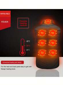 9 区加热背心男士冬季保暖加厚电加热背心 USB 加热夹克加热羽绒服冬季男士加热保暖背心、圣诞礼物、冬季手套