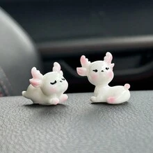 4 Phụ kiện trang trí nội thất hình con nai hoạt hình dễ thương cho táp lô xe hơi - Nhiều màu - Xem 3