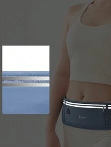 1 件女士运动腰包，手机腰包，适合跑步、户外徒步、健身和夜跑，带反光条，适合腰包可调节腰带 - 彩色 - 查看 8