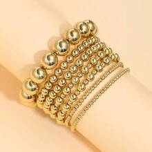 Bộ 7/14 vòng tay hạt cườm tối giản phóng đại, Quà tặng cho phụ nữ khi hẹn hò, ngày lễ, phù hợp hàng ngày - Nhiều màu - Xem 6