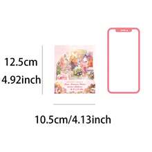 15 张/包复古风景贴纸、创意美学装饰贴纸、DIY 剪贴簿工艺材料、节日礼物、个性化贴纸相册学校用品 - 粉色 - 查看 11