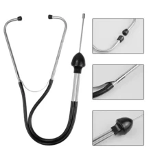 1 件专业汽车发动机气缸高灵敏度诊断工具机械听诊器适用于各种燃料车辆 - 黑色 - 查看 3