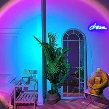 1 đèn LED USB lãng mạn hình hoàng hôn, đèn ngủ lãng mạn, trang trí tường sống động và đèn chiếu sáng tâm trạng cho phòng ngủ, quán cà phê và không khí tiệc tùng, đèn sống động, đèn chiếu sáng bầu không khí - Một cỡ - Xem 4