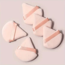 2/5 件装新款植绒三角植绒粉扑，亮色双面植绒，不扎人 - 彩色 - 查看 14