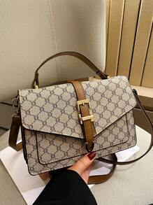 Fashion Pattern Handbag Pattern Old Flower Bag Double Layer Small Bag
