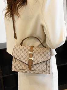 Fashion Pattern Handbag Pattern Old Flower Bag Double Layer Small Bag