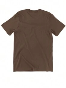 Men's T-Shirt Minimalist Island Coconut Trees Reggae Music 100% Cotton Promotion - 鏽棕色 - 查看 2