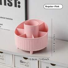 1 件 360° 旋转桌面收纳盒、笔筒、化妆品收纳盒、桌面储物架、浴室储物盒、办公用品架、分类收纳盒。文具收纳工具、圣诞节/万圣节礼物 - 彩色 - 查看 17