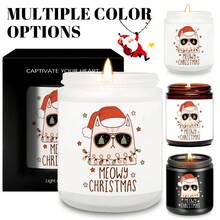 1 nến thơm hương hoa oải hương, quà tặng Giáng sinh cho phụ nữ, nam giới, đồng nghiệp, mẹ mèo, thích hợp cho Giáng sinh, hộp đêm dễ thương, đồ trang trí nhà cửa, cây thông Noel, vòng hoa ông già Noel, đồ nhét tất, đồ trang trí Giáng sinh, quà tặng ngày lễ, đồ trang trí phòng, quà tặng - Nhiều màu - Xem 2