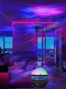 LED Aurora Night Light With Remote Control LED- Dimmable, Home Use, Polar Light Experience, Adjustable Color And Brightness - Q6 - View 8