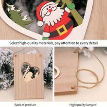 圣诞木质彩色门牌装饰圣诞欢迎牌木门挂件圣诞装饰门牌挂钩圣诞木门挂件圣诞欢迎牌商场店铺橱窗购物欢迎牌 - 彩色 - 查看 9