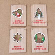 圣诞木质彩色门牌装饰圣诞欢迎牌木门挂件圣诞装饰门牌挂钩圣诞木门挂件圣诞欢迎牌商场店铺橱窗购物欢迎牌 - 彩色 - 查看 7