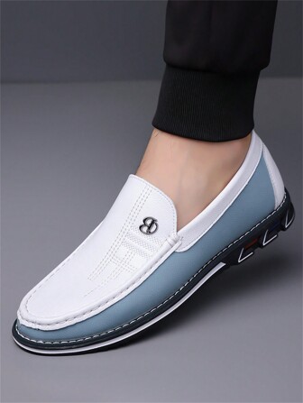 2024 年新款时尚乐福鞋男士一脚蹬休闲牛津鞋，潮流韩版，百搭