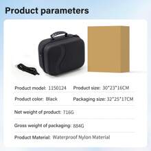 hellodigi 适用于 Meta Quest 3s 和升级 3.0 型号 Meta Quest 3s 硬壳防摔 VR 眼镜便携式 EVA 保护套通用 98% 耳机 VR 收纳袋大容量手提包便携式手柄包（不适用于 Meta Quest 2） - 彩色 - 查看 13