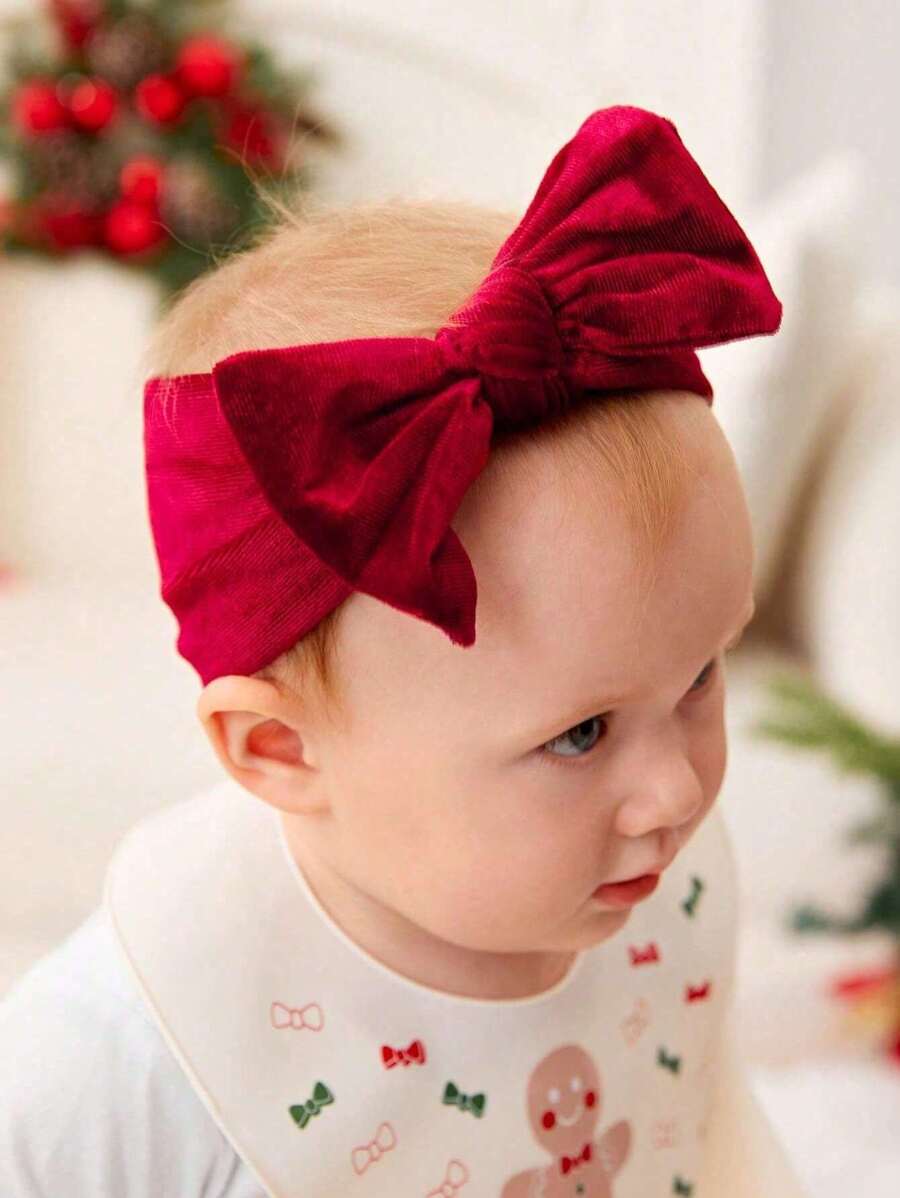 1/3 chiếc băng đô nhung, phụ kiện tóc cho bé, quà tặng ngày lễ tình yêu Valentine - Nhiều màu - Xem 1