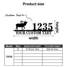 1 件定制鹿字母金属门牌号 - 个性化墙面艺术，适合家居装饰、独特入口特色和完美礼物 - 彩色 - 查看 12