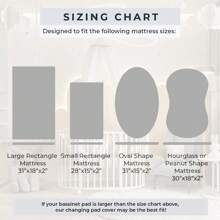 1件/套婴儿摇篮床单 透气舒适摇篮床笠 通用尺寸 适用于椭圆形、长方形摇篮床垫 男女宝宝通用 32英寸 x 16英寸 - 彩色 - 查看 9