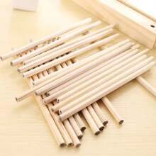 36 peças de lápis de madeira natural com núcleo de grafite, escrita suave, durável - 36 peças de cor de madeira - Ver 4