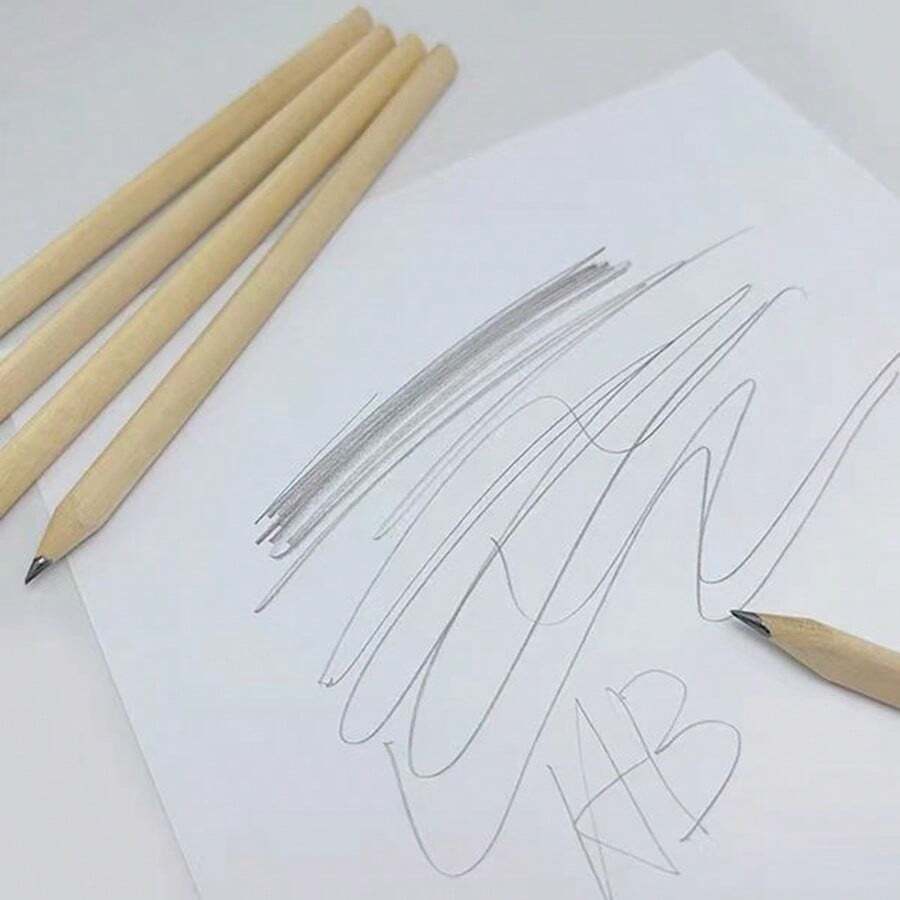36 peças de lápis de madeira natural com núcleo de grafite, escrita suave, durável - 36 peças de cor de madeira - Ver 1