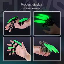 手指伸缩机械爪折叠酷炫指尖创意减压edc推卡小玩具圣诞装刀叉 - 彩色 - 查看 8