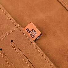 [Tùy chỉnh] Combo đựng hộ chiếu và thẻ tiêm chủng, Bao đựng hộ chiếu có khe cắm thẻ tín dụng và khe cắm thẻ lên máy bay, Phụ kiện du lịch bằng da chống RFID - Hồng - Xem 9