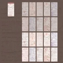 20 张诗歌片段贴纸书，创意美学贴纸拼贴 DIY 装饰，节日礼物，个性化剪贴簿学校用品 - 彩色 - 查看 14