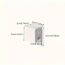 1/3 件套牙膏架，免钻壁挂式收纳夹，多用途浴室墙壁牙膏夹家居浴室装饰秋季装饰返校 - 白色 - 查看 11