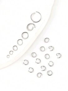 200pcs Stainless Steel Split Ring Connectors For Jewelry Making DIY Findings O-Ring Wholesale