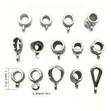 10/20/30/50/100 件古银锌合金生命之树吊坠珠适用于 DIY 珠宝制作、手链、项链和耳环工艺配件 - 銀色 - 查看 11