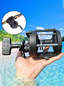 SOUGAYILANG Fishing Reel Round Baitcasting Fishing Reel Conventional Reel For Catfish, Salmon/Steelhead, Striper Bass, Pike,Inshore Surf Fishing Reels - Black - View 10
