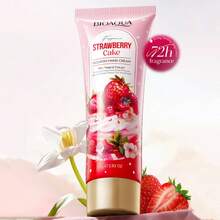 80g草莓蛋糕滋养护手霜圣诞礼物，秋冬保湿柔肤护手霜，适合干裂皮肤，大容量美白补水护手霜，适合女士、奶奶，完美的圣诞节节日礼物 - 粉色 - 查看 2