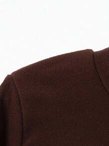 Long Sleeve T-Shirt For Boys, Thickened Crew Neck Casual All-Match Tee, For Spring, Autumn & Winter - Chocolate Brown - View 4