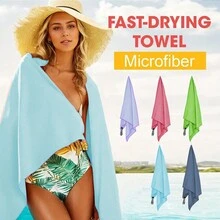 1 件超柔软超细纤维毛巾，快干，超大尺寸，超强吸水，适合沐浴、露营、海滩、健身房、瑜伽和游泳 - 彩色 - 查看 3