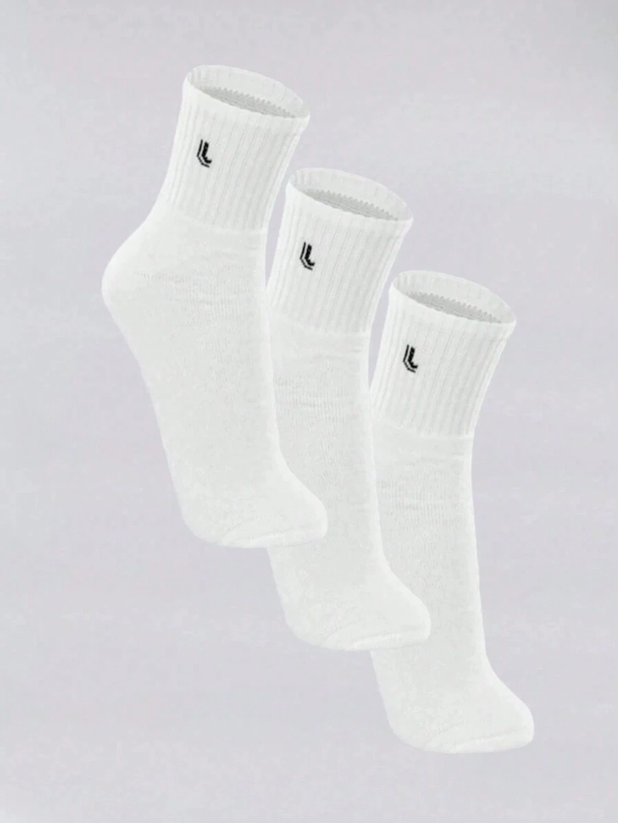 Lupo Socks Kit 3 Pairs Of Men's Terry Mid-Calf Cotton Socks 03245 - 白色 - 查看 1