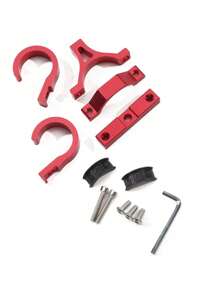 双金属电动滑板车挂钩 - 节省空间的自行车架，方便存放，坚固的管式衣架，方便的带扣挂钩，便携式设计，耐用的头盔架 - 兼容电动自行车和电动滑板车 - 彩色 - 查看 9