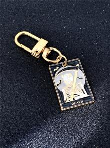 5 件/套嘻哈朋克星日月形滴油吊坠钥匙扣，适合日常搭配、派对和朋友礼物汽车配件包饰书包配件挂绳带身份证夹汽车配件包饰