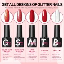 coscelia 53PCS Gel Polish Set 35Colors Gel Polish Set With UV LED Nail Lamp 5Bottles Of Base And Glossy Matte Top Coat Starter Suitable For All Seasons Nails Gift For Women Used Salon Or At Home - Xem 7