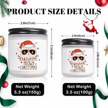 1 nến thơm hương hoa oải hương, quà tặng Giáng sinh cho phụ nữ, nam giới, đồng nghiệp, mẹ mèo, thích hợp cho Giáng sinh, hộp đêm dễ thương, đồ trang trí nhà cửa, cây thông Noel, vòng hoa ông già Noel, đồ nhét tất, đồ trang trí Giáng sinh, quà tặng ngày lễ, đồ trang trí phòng, quà tặng - Nhiều màu - Xem 3