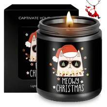 1 nến thơm hương hoa oải hương, quà tặng Giáng sinh cho phụ nữ, nam giới, đồng nghiệp, mẹ mèo, thích hợp cho Giáng sinh, hộp đêm dễ thương, đồ trang trí nhà cửa, cây thông Noel, vòng hoa ông già Noel, đồ nhét tất, đồ trang trí Giáng sinh, quà tặng ngày lễ, đồ trang trí phòng, quà tặng - Nhiều màu - Xem 4