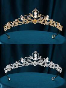 1 件时尚精致的女士花形皇冠，简约独特的设计，展现优雅魅力。如春花般绽放，散发迷人光彩。非常适合婚礼或派对。 - 彩色 - 查看 1