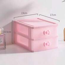 1pc Pink Jewelry Storage Box, Multi-Layer Makeup Organizer, Multi-Color/Multi-Tier Valentine Day Sun Travel Cool Back To School