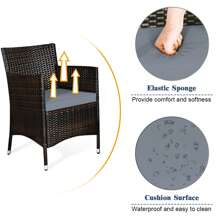 Outdoor Table & Chair Sets - Grey - View 4