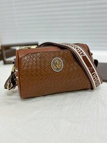 时尚百搭复古便携女士单肩包 - 棕色 - 查看 5