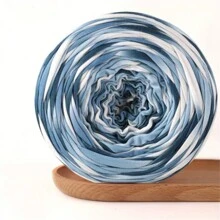 Section Dyed T-Shirt Yarn, 300g/Set, 109.36 Yds, Mixed Colors, Polyester, DIY Craft Ribbon Yarn - Suitable For Blankets, Cushions, Dolls, Throw Pillows, Knitting And Crochet Supplies