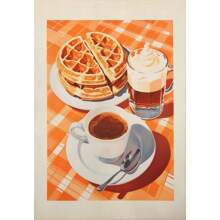 1 szt. Vintage Food Poster Eggs Bacon Spaghetti Pancakes Seafood Cheese Canvas Painting Wall Art Picture Kitchen Restaurant Home Decor No Frame