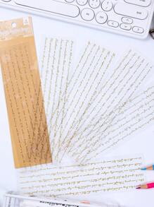 36 miếng dán trang trí nghệ thuật viết tay cổ điển PET chống thấm nước, Bộ sưu tập Feiyu Dream, Dùng để làm ảnh ghép cho album sổ lưu niệm Junk Diary - Nhiều màu - Xem 5