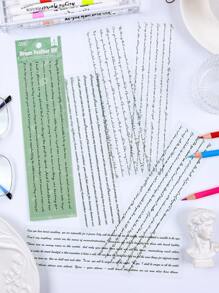 36 miếng dán trang trí nghệ thuật viết tay cổ điển PET chống thấm nước, Bộ sưu tập Feiyu Dream, Dùng để làm ảnh ghép cho album sổ lưu niệm Junk Diary - Nhiều màu - Xem 6