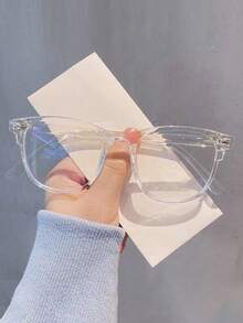 Glazzy 1pc Unisex Stud Glasses Clear Glasses AccessoriesAntiAnd For Computer Reading Gaming TV Phones,Anti Eyestrain,Clear Lens Eye Protection Glasses Accessories For Women - Multicolor - View 7