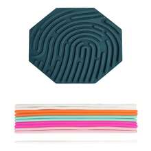 1 个感官板，1 个硅胶坐立不安玩具，用于镇静、缓解压力、多动症、焦虑，袋子包含 11 条绳子，适合作为派对礼物、圣诞节/感恩节礼物 - 彩色 - 查看 13